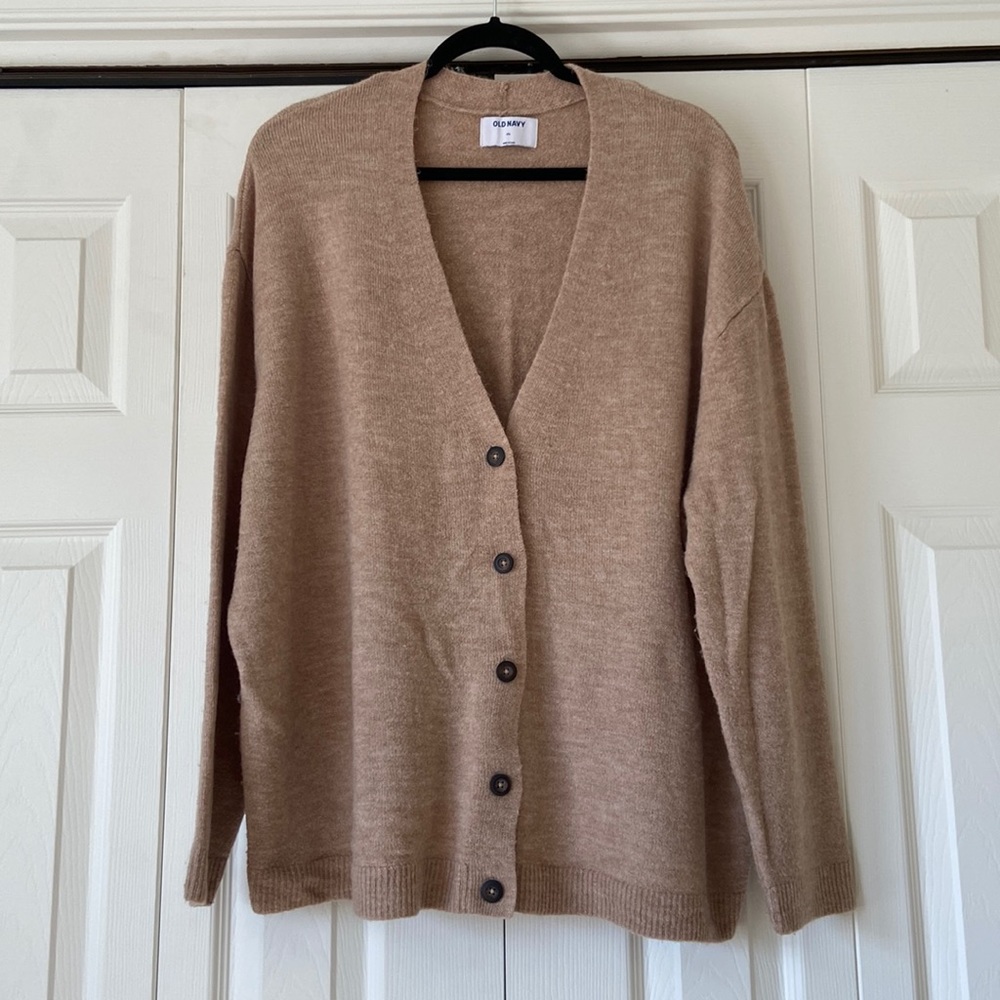 Old Navy Tan Cardigan Sweater NWOT